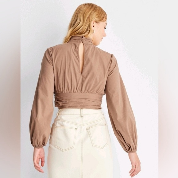 Women's Long Sleeve Mock Neck Cross-Front - Future Collective w/ Reese Blutstein - Picture 3 of 4